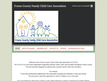 Tablet Screenshot of fresnocountyfamilychildcare.com
